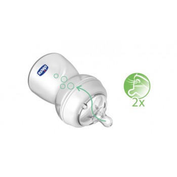 Tetina Chicco Natural Feeling 4m Flujo regulable 2U