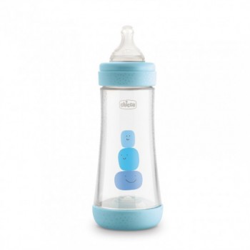 Chicco Biberon perfect5 4m 300ml silicona Azul