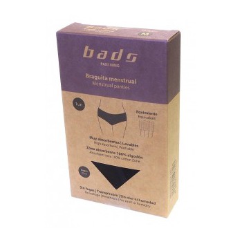 Braguita menstrual negra TM con costura