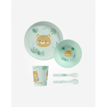 Vajilla 5 piezas “Jungle Cheetahs» SARO