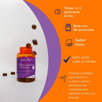 ESSENTIALIS MULTI VITAMINAS GUMMIES 60C HEEL