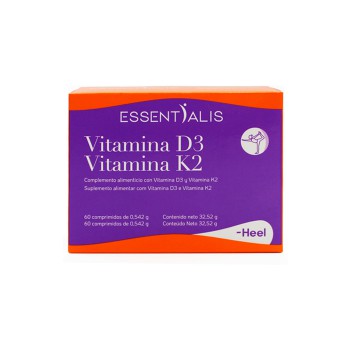 Essentialis Vitamina D3 + K2 60 comprimidos Heel