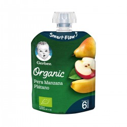 GERBER ORGANIC PERA MANZANA...