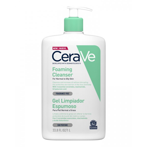 CERAVE GEL LIMPIADOR ESPUMOSO 1...