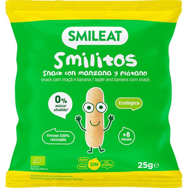 SMILEAT SMILITO MANZANA Y PLATANO 25...