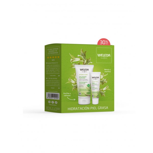PACK WELEDA PIEL GRASA GEL+FLUIDO VERDE