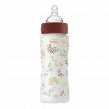 BIBERON PP TETINA SILICONA CHICCO PERFECT5 ECO+ FLUJO RAPIDO + 4 MESES 1 UNIDAD 330 ML