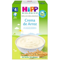 Papilla de crema de arroz...